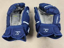Bauer Supreme Mach  Hockey Gloves Blue - Junior Size 12