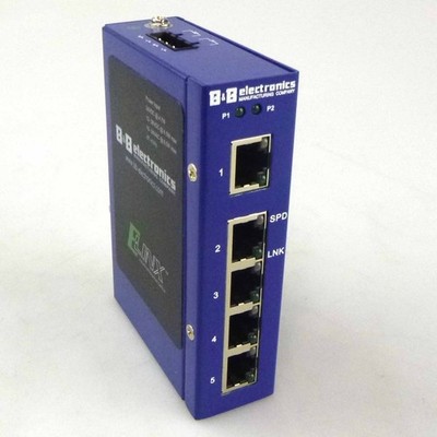 B&B Electronics Unmanaged Ethernet Switch ESW205 5-Port 10/100 GEB