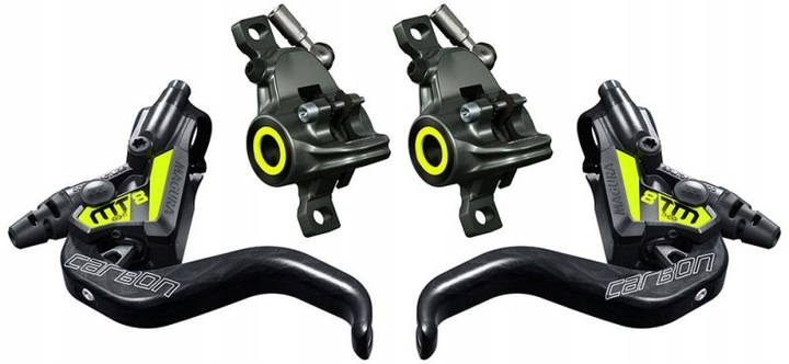 Magura MT8 SL HC Disc Brake Set a Carbon Levers, 2-Piston, 950 mm