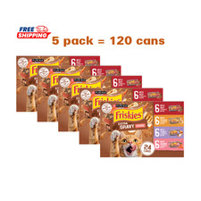 5 Pack, Friskies® Extra Gravy Adult Cat Wet Food - Variety Pack, 24 CT, 132 OZ 1.70 per gallon