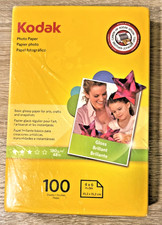 Kodak Photo Paper 100 Sheets Gloss Photography Glossy 4 x 6 Snapshot Print NEW
