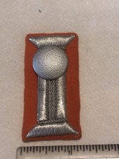 P143 - WWII German - Waffenrock - Sleeve Cuff Tab - Orange