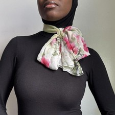 Vintage Silk Multi-coloured floral scarf