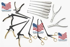 Codman Kerrison Rongeurs Bone Curettes 15 PCs Set Surgical Orthopedic