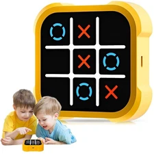 3-in-1 Tic-Tac-Toe Electronic Board Game Memory Training Toy for Kids Travel