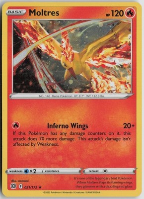 Moltres (Cosmos Holo) Promo Holo Cards & Products 021/172 LP otumami