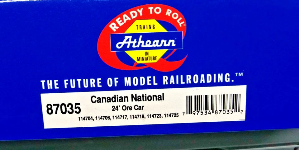 Athearn RTR HO #87035 Canadian National CN 24' Ore Car w Load 6 Car Set Pack NIB - Image 3 of 4