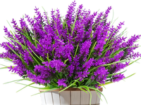 12 BüNdel Kunstblumen Wie Echt KüNstliche Blumen Lavendel Outdoor Wetterfest Bal