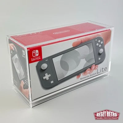 RESET RETRO Acryl Case passend für Nintendo Switch Lite Konsole in OVP Acrylbox Schutzhülle