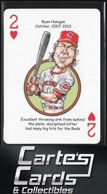 Ryan Hanigan 2023 Hero Decks Cincinnati Reds Playing Cards #2H Cincinnati Reds