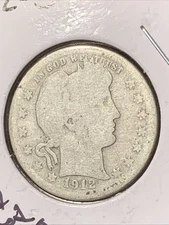 1912-S  Barber Quarter - BETTER DATE -