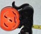 Black Cat Jack Lantern Pumpkin Tealight votive Candle Holder Halloween Partylite — photo 6