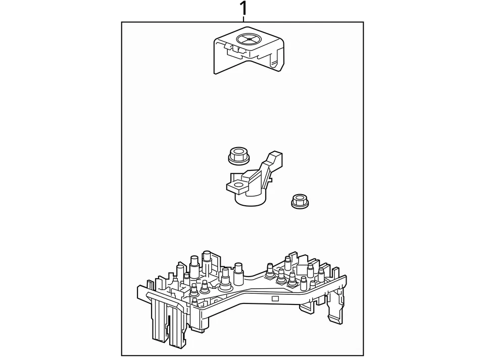 2022 2023 2024 BUICK ENCLAVE 3.6L POSITIVE BATTERY TERMINAL FUSE JUNCTION BOX - Image 4 of 4