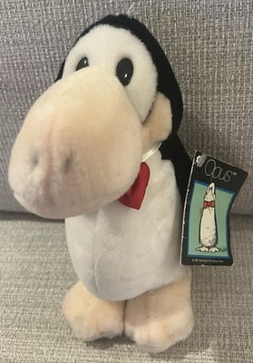 Vtg 1984 OPUS Penguin Plush Bloom County 9  Red Bowtie Dakin ORIGINAL TAG