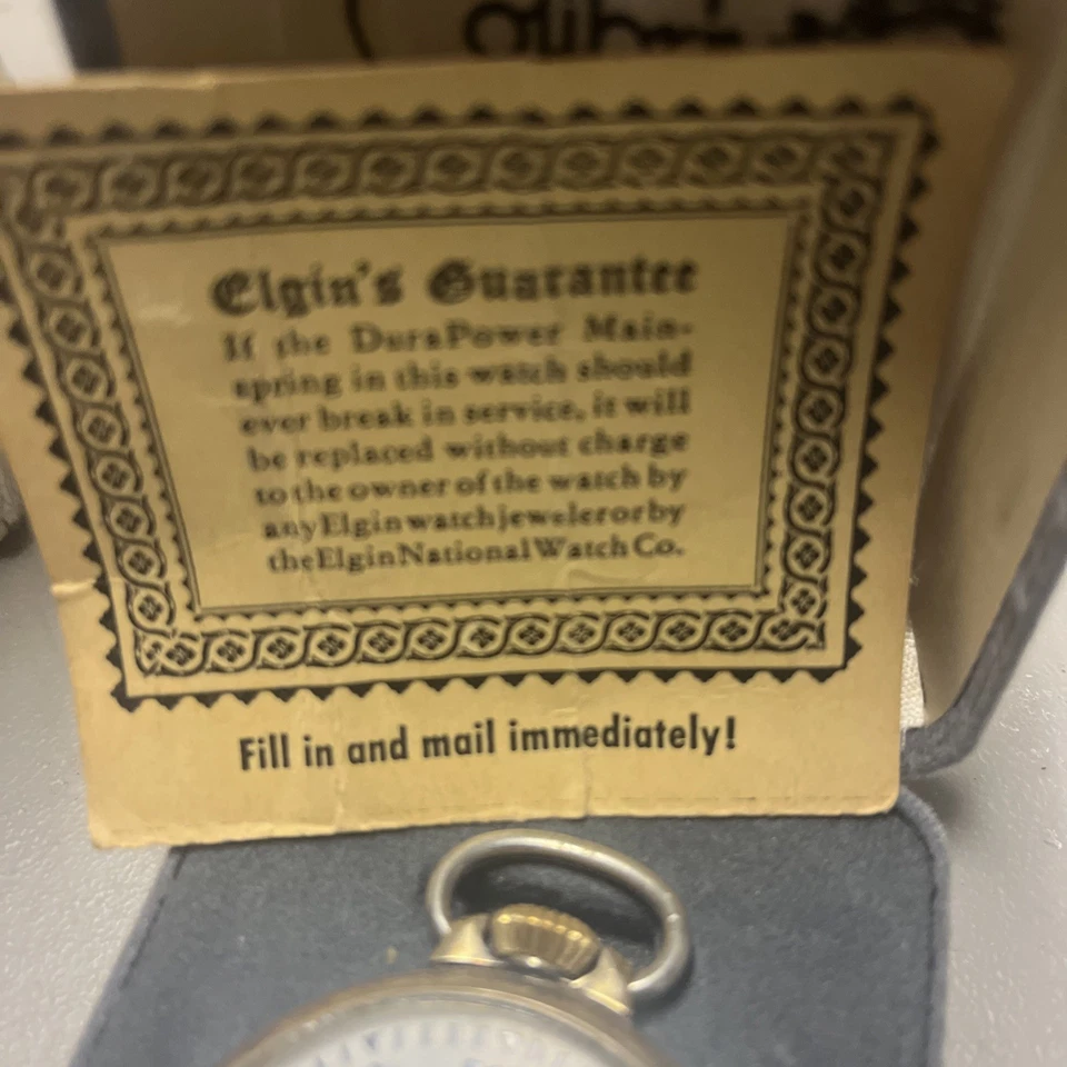 Antique Elgin Shockmaster Small Pocketwatch runs great - Image 4 of 4