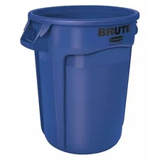 Rubbermaid Commercial Fg263200blue Brute 32 Gal Round Heavy Duty Plastic Can,