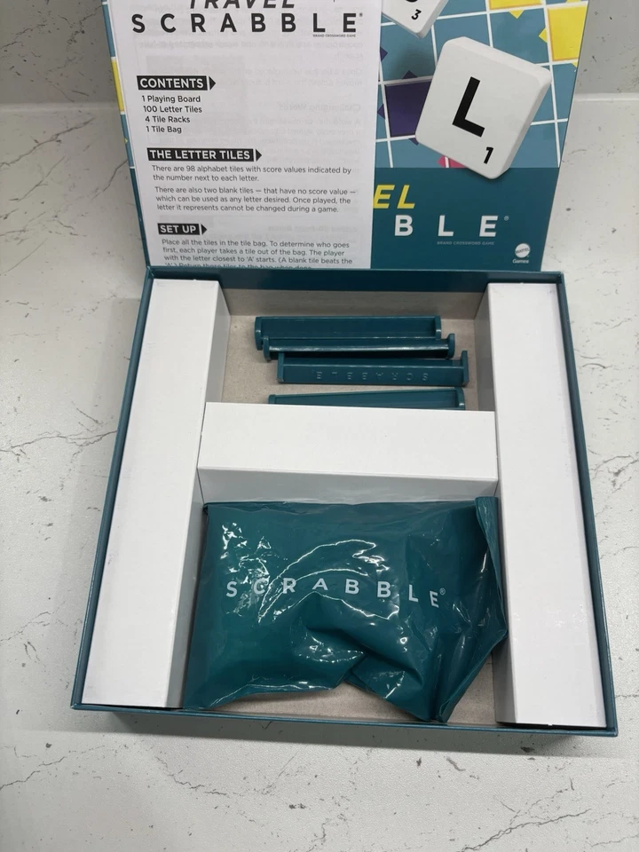 Mattel Games Scrabble Travel Game, Portable and Compact, 2-4 Players - Image 4 of 4