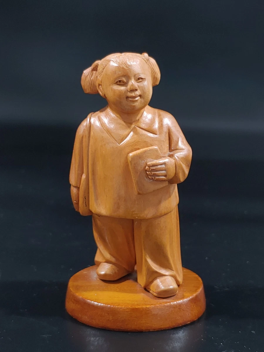 Wooden Nature Scene Antique Chinese Figurines & Statues for sale