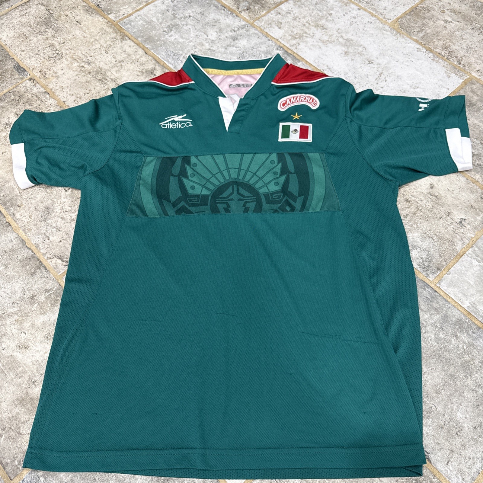 Atletica Mexico London 2012 Olympics Jersey Green Mens Size XL