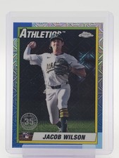 JACOB WILSON 2025 TOPPS CHROME 1990 ROOKIE SILVER PACK MOJO REFRACTOR RC Q5677