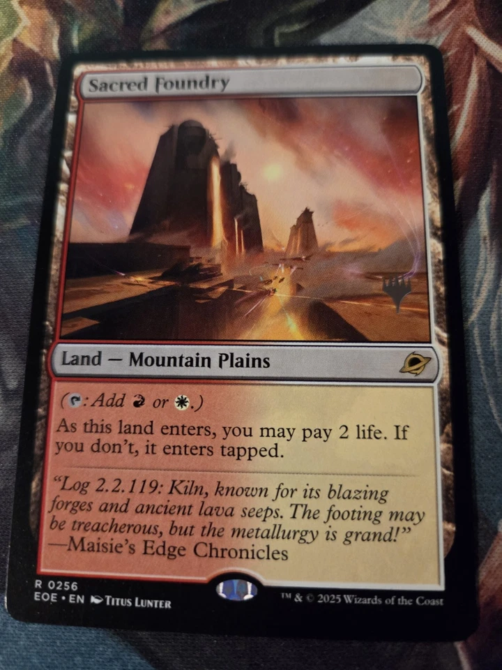 Sacred Foundry [Edge of Eternities Promo Pack] Near Mint - Image 2 of 3