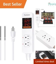 Digital Reptile Thermostat Dual Probe Heat Mat Cooling Fan Control for Terrarium