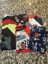 Lot Of 6 Sets Of PJ Shirts And Shorts For Boys Size 8, Preowned