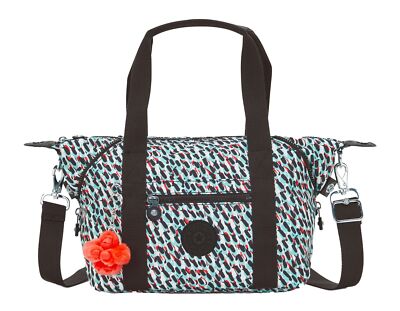 kipling Basic Print Art Mini Handbag S Handtasche Tasche Abstract Print schwarz