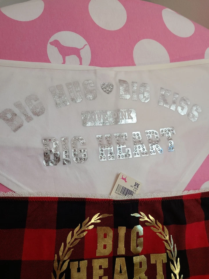 Bragas Hipster De Colección Y2K VS ROSA Gráficas Algodón Talla M - Big Heart Mtn ♡ Foto 3 de 4