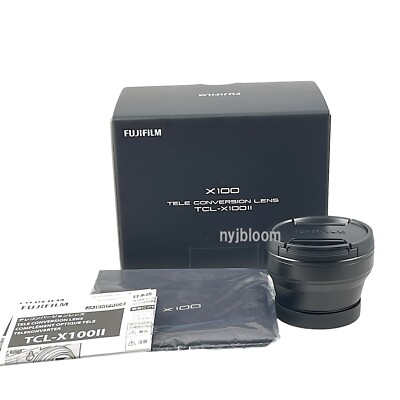 New FUJIFILM  TCL-X100II Tele Conversion Lens BLACK for X100V X100F X100T X100S 