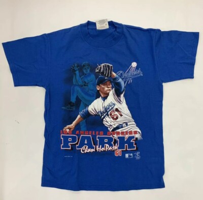 Lee Sport Chan Ho Park #61 Los Angeles LA Dodgers Shirt Men Medium 