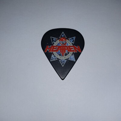 HEATHEN Band Logo & Signature Milwaukee Metal Fest 2024 Stage Used GUITAR PICK