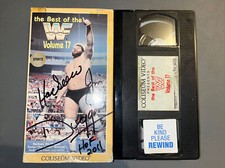 WWF BEST OF WWF VOLUME 17 VHS SIGNED BY HACKSAW JIM DUGGAN COLISEUM VIDEO WWE