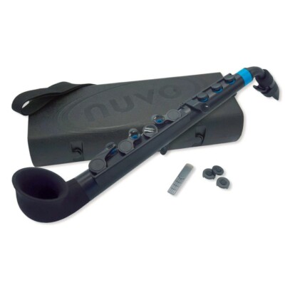 NUVO JSax 2.0 Plastic Saxophone Black/Blue N520JBBL With NUVO JSax 2.0 Plastic Saxophone Black/Blue N520JBBL With