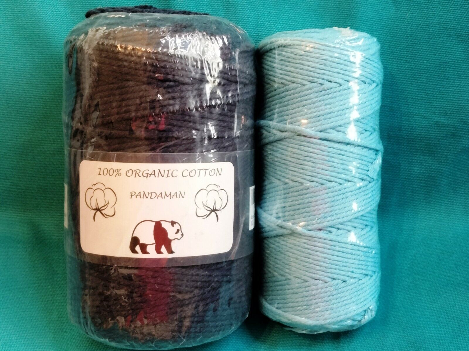 Super beauty product restock quality top Macrame Cord Lot of 2 rolls and Cotton P Light Dark Blue SEAL limited product