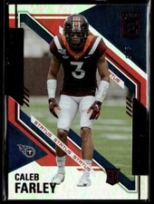2021 Donruss Elite Caleb Farley Rookie  Red Status Die-Cut SSp # /5 Titans