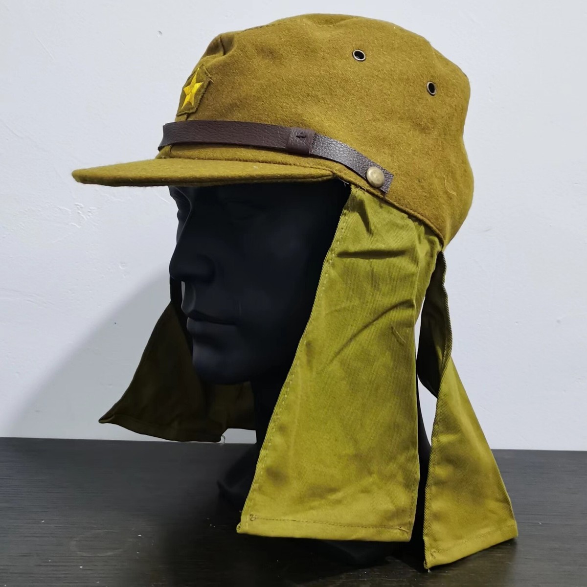 WWII Japanese Army IJA Soldier Field Wool Cap Hat with