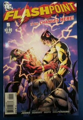 FLASHPOINT #5, DC Comics, 2011, Final Issue, New 52 Reboot First Print, VF/NM