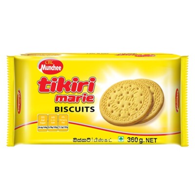 Ceylon Munchee Tikiri Maree Biscuits Vanilla flavor Wheat flour 360g 100% Milky