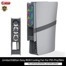 PS5 PRO SLIM 30th Anniversary Edition RGB Cooling Fan For SONY PlayStation 5 US