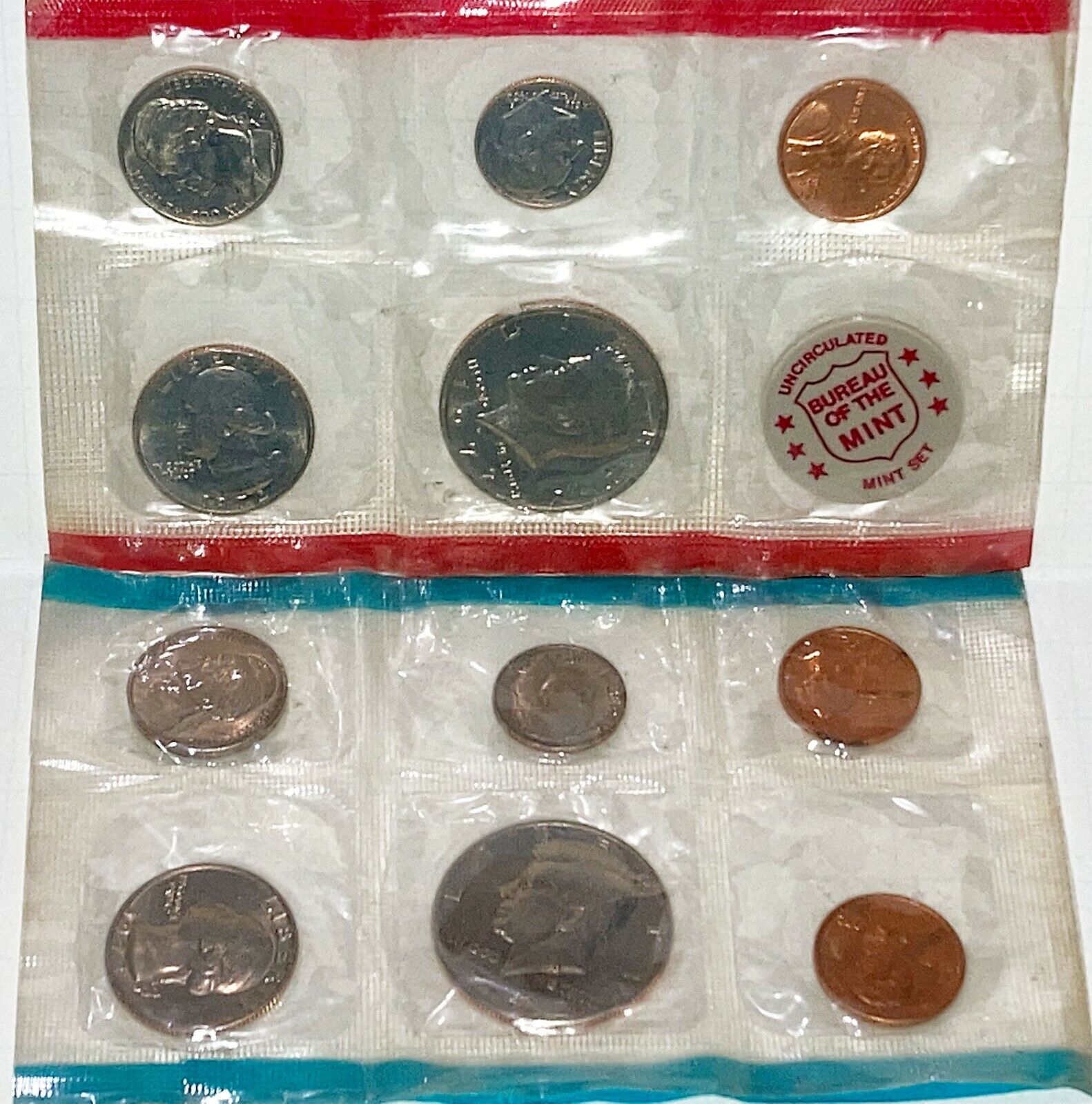 Uncirculated US Coins Ranking TOP2 1972 P and Elegant set D