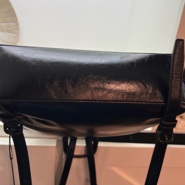 DKNY Black Jayeson Flap Backpack Purse Bag Black $240 | eBay display picture 2
