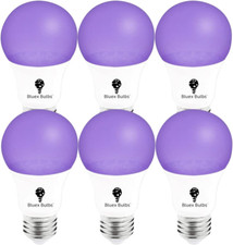 6 Pack LED Black Light Bulb, 9W A19 E26 Blacklight Bulb Level 385-400Nm, Body Pa
