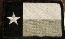 TEXAS STATE Flag Iron-On Patch Tactical Travel Emblem Black Border 12