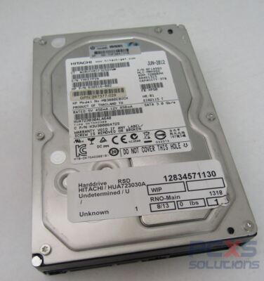 HP 3TB 3G 7.2K SATA 3.5 MDL HARD DRIVE - 397377-029