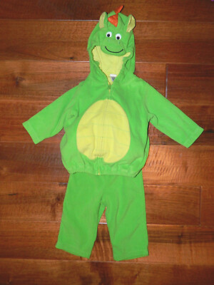 Infant piece dinosaur costume bright green 6-9 months