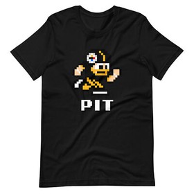 Pittsburgh Steelers NES Football Player 8-bit Tecmo Super Bowl Nintendo T-Shirt