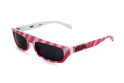 Moschino MOS047/S SDH 53mm Rectangular Pink/ White Women  display picture 3