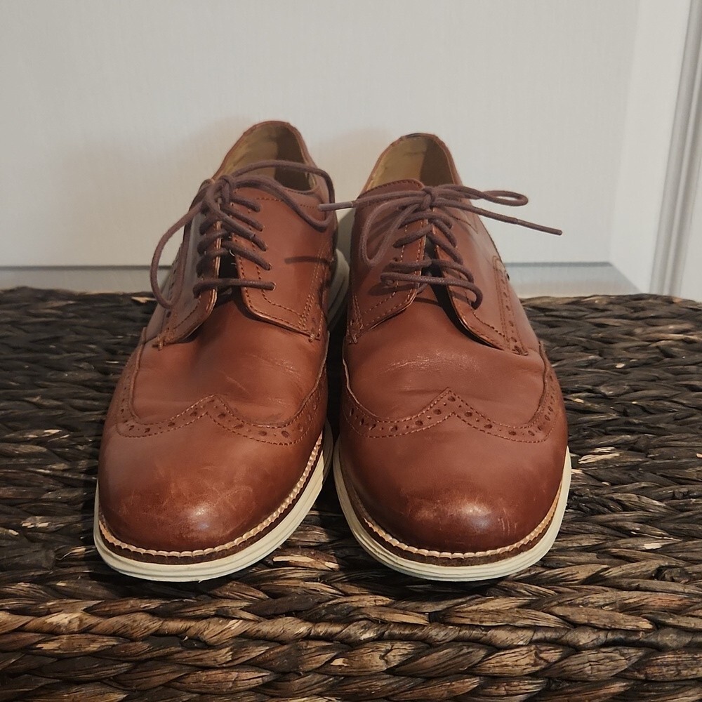 SAOLA Scarpa uomo originale Grand Wingtip Derby Cole Haan in pelle 9 5 ammortizzazione