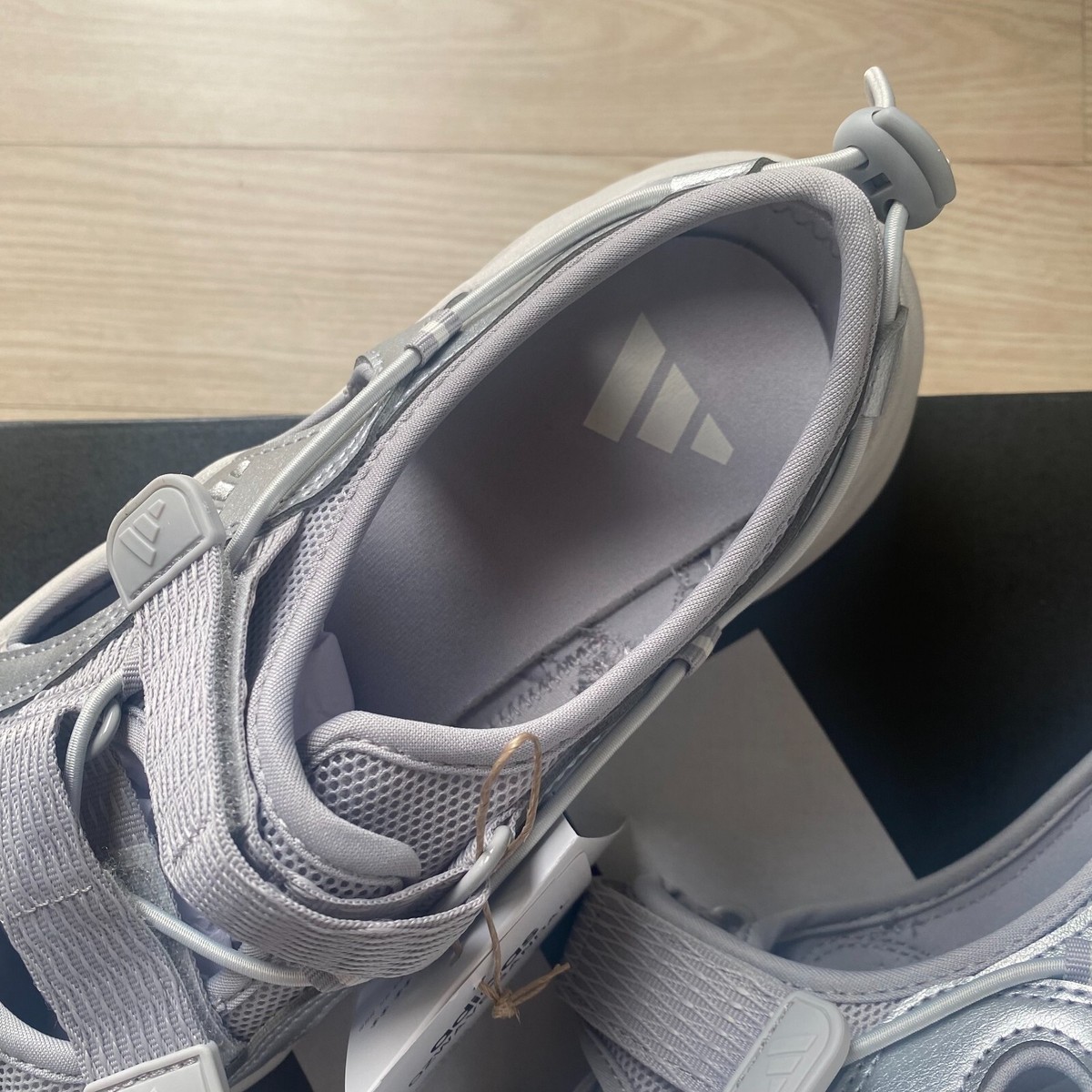 adidas Oz Wave Grey Silver Mary Jane Womens Sandals